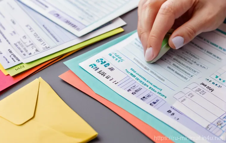 미니멀라이프 봉투 정리 - **"The Financial 'Aha!' Moment"**: A person (adult, gender-neutral, approximately 30-40 years old) s...