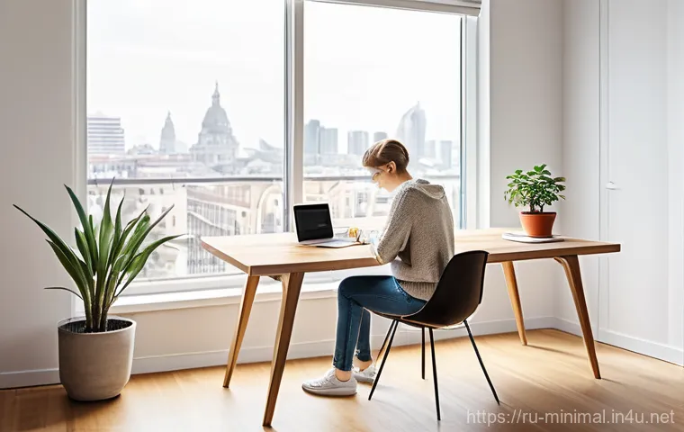 미니멀라이프 여유있는 삶 - **"Quiet Reflection in a Serene Meadow"**
    A young woman, around 20-25 years old, sits peacefully...