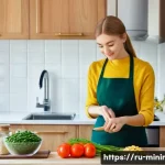 미니멀라이프 도시락 준비 - **"Efficient Russian Home Kitchen Meal Prep"**
    A bright, clean, and modern Russian kitchen, feat...